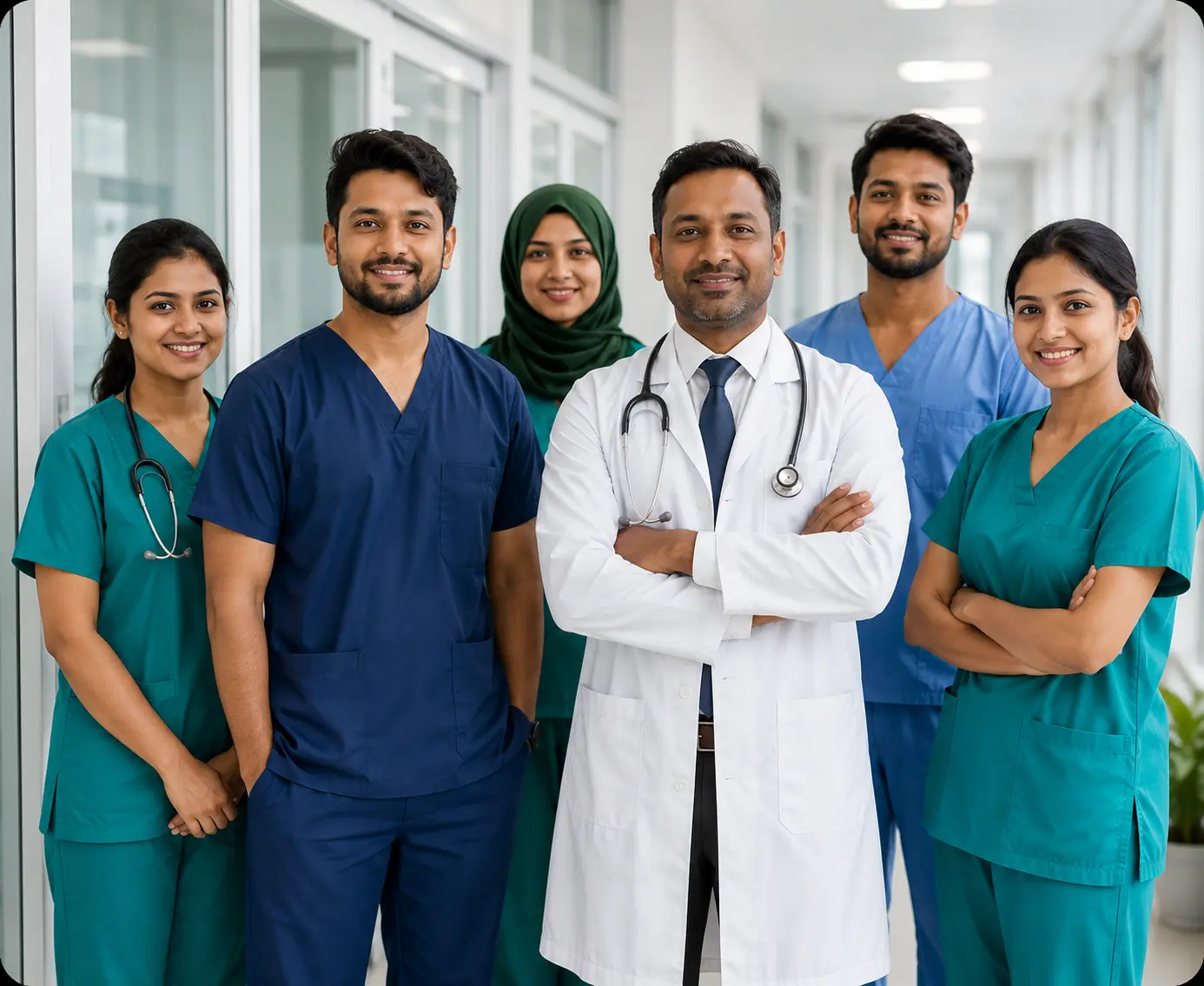 Team of professional doctors and nurses at Caregivers Agency BD in Dhaka