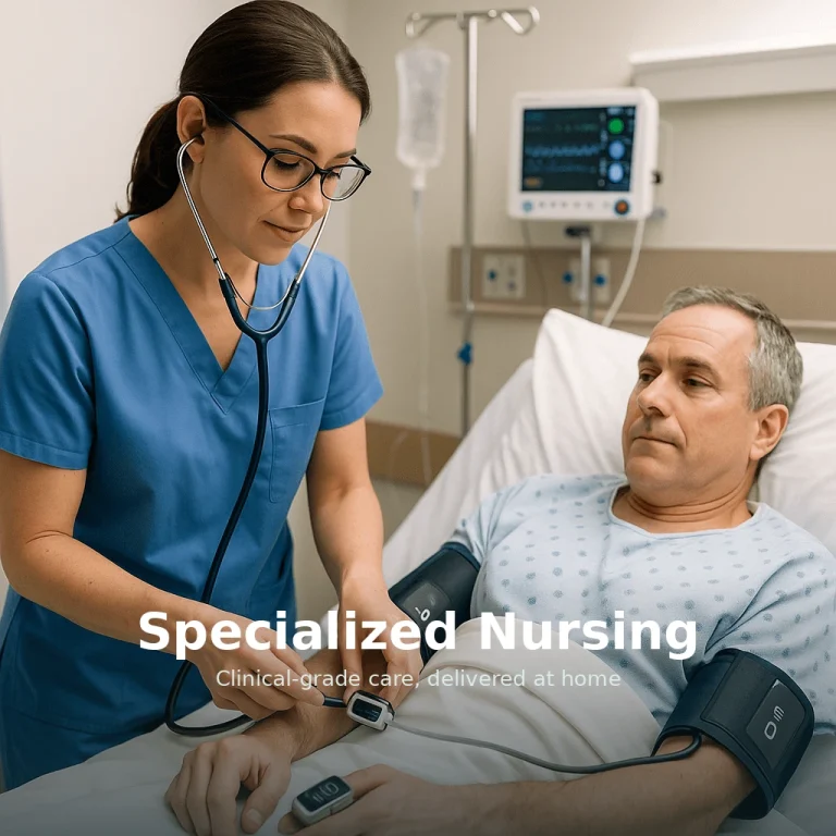 Specialized nursing service in Dhaka - Caregivers Agency nurse with patient
