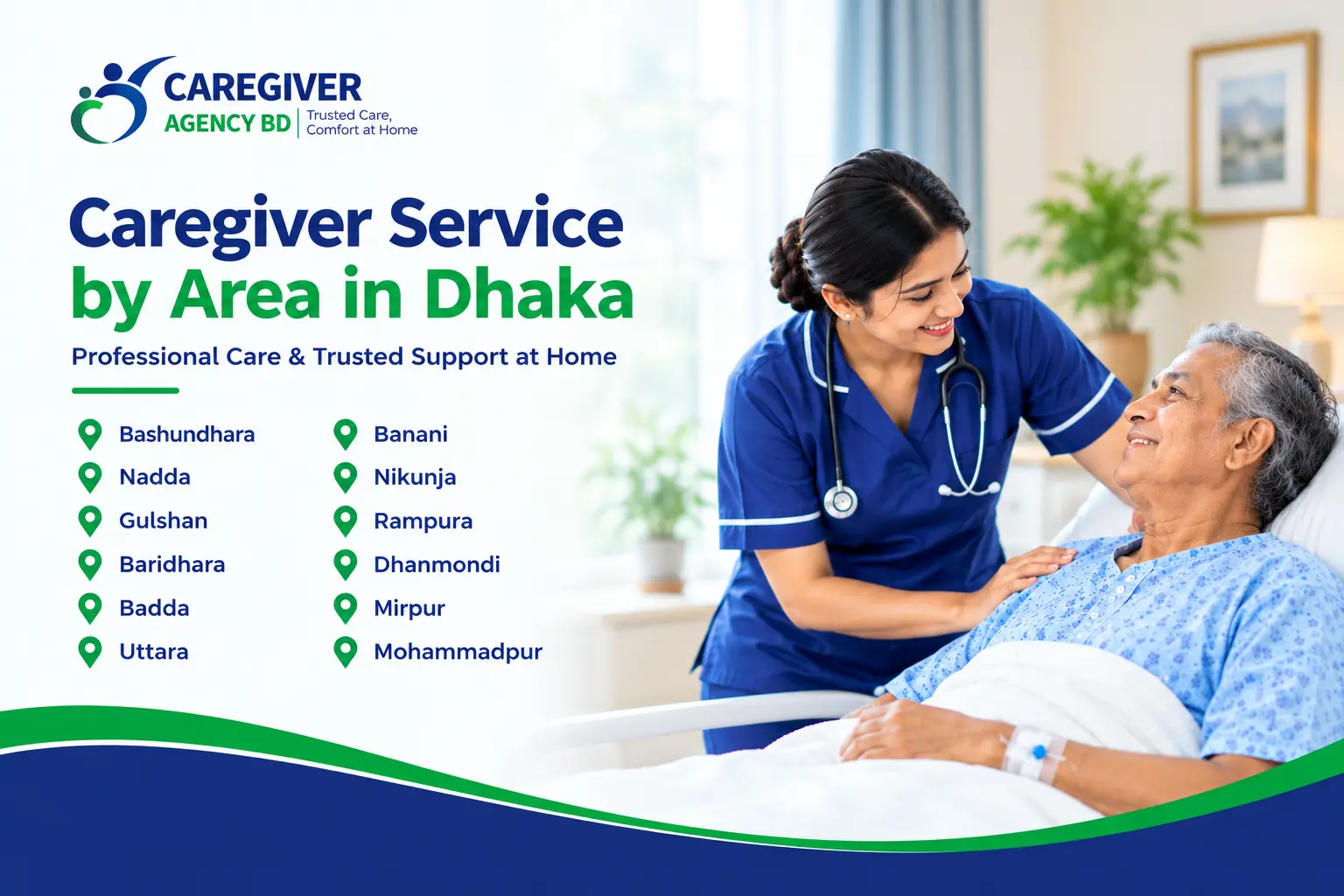Caregivers Agency BD caregiver providing home care service in Dhaka