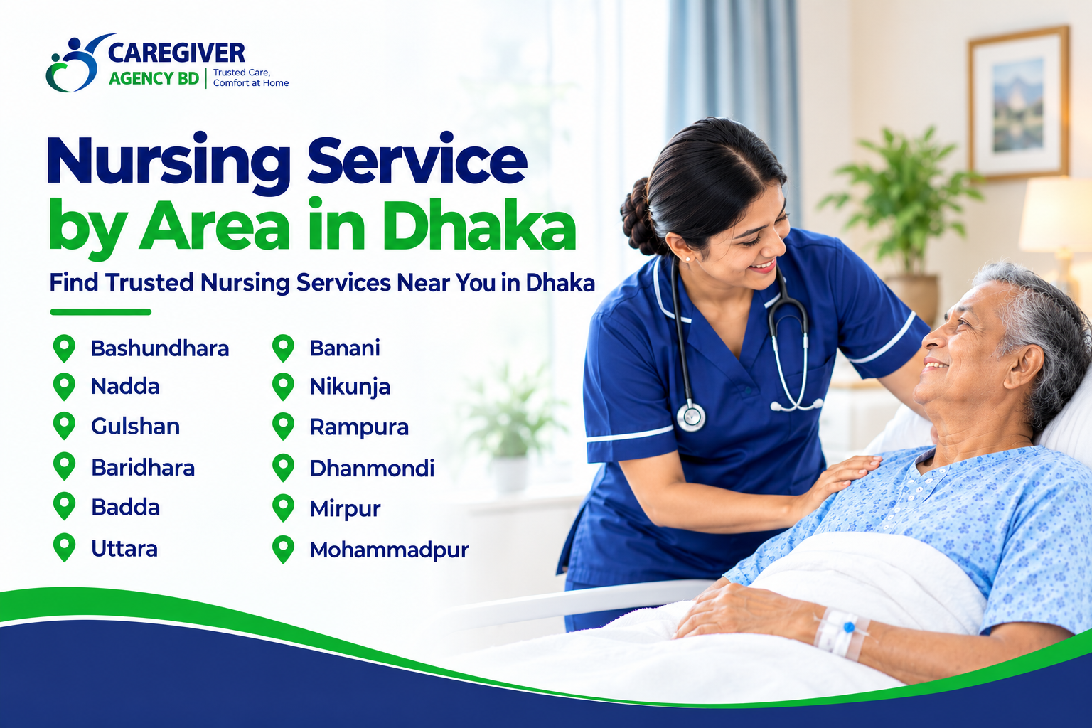 Nursing Service by Area in Dhaka | Caregivers Agency BD